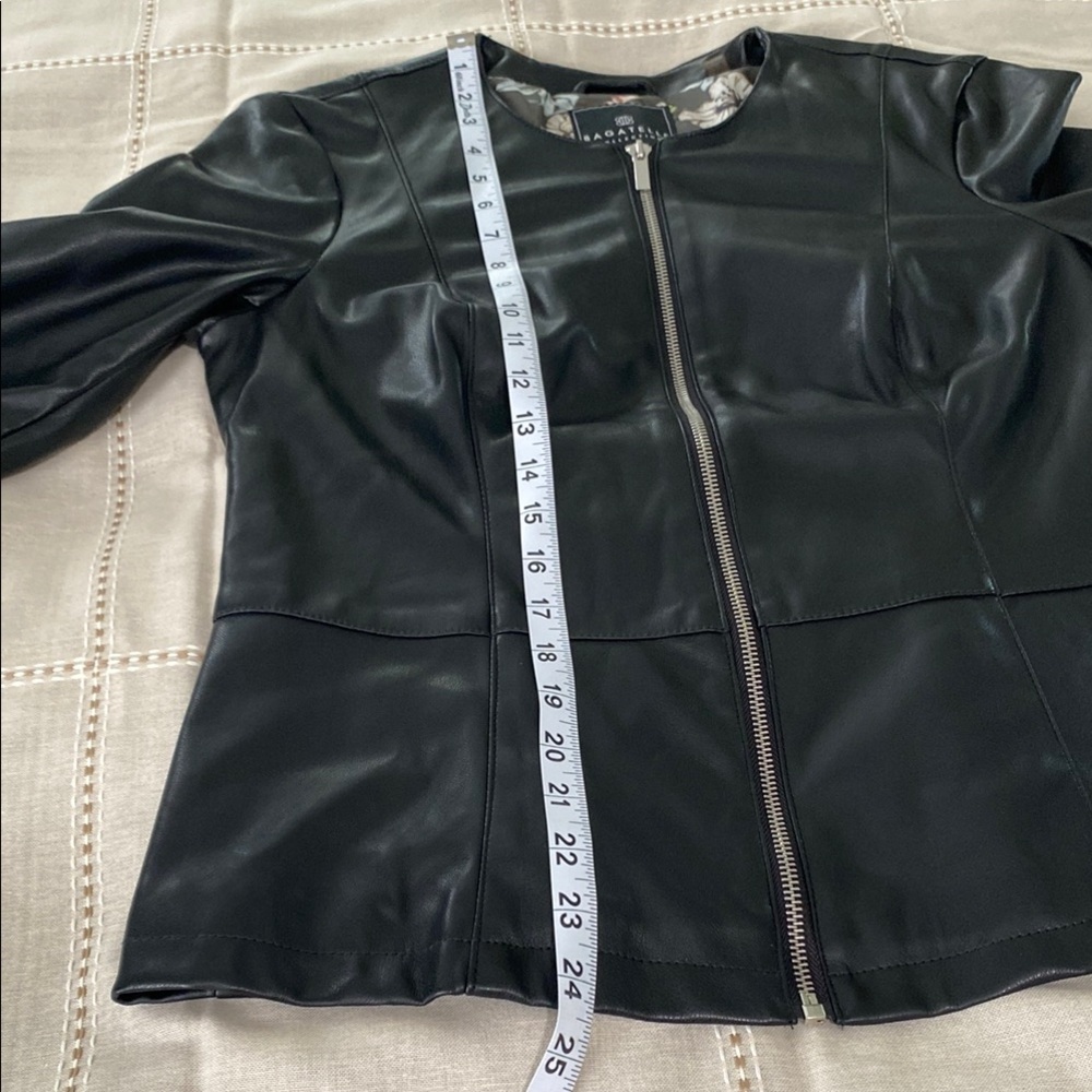 Woman’s Bagatelle Black Jacket with Zipper Details  M  winter - Picture 12 of 15